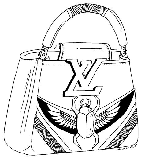 unique louis vuitton coloring pages.